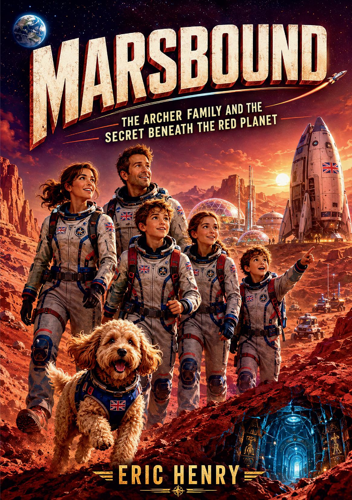 MARSBOUND - Kids Adventure Book: The Archer Family and the Secret Beneath the Red Planet (Paperback, Reading Age 8-12) Quesbo