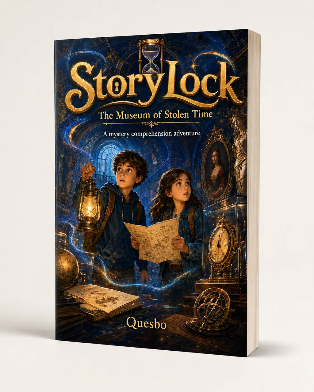 StoryLock Volume 1: The Museum of Stolen Time (Paperback, 226 pages) - Reading Age 8-12 Quesbo