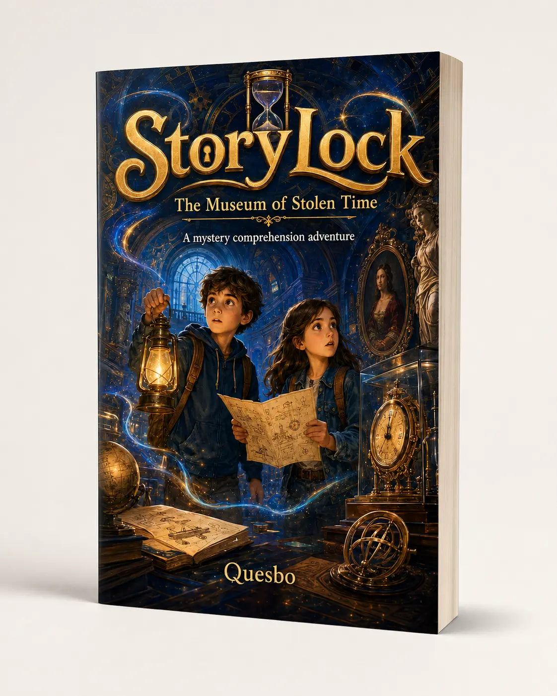 StoryLock Volume 1: The Museum of Stolen Time (Paperback, 226 pages) - Reading Age 8-12 Quesbo