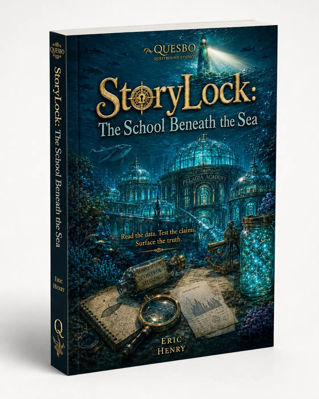 StoryLock Volume 3 - The School Beneath the Sea (Paperback, Reading Age 8-12) Quesbo