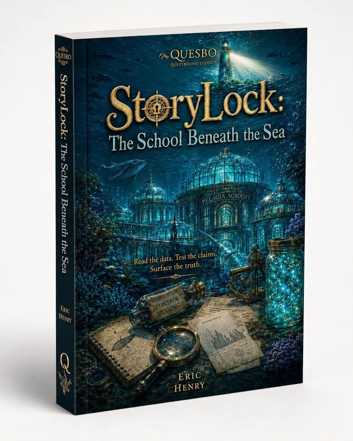 StoryLock Volume 3 - The School Beneath the Sea (Paperback, Reading Age 8-12) Quesbo