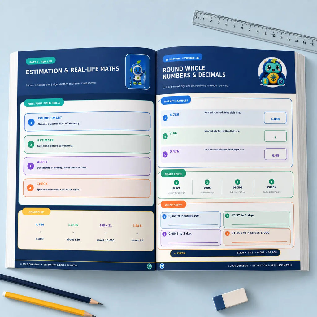 Fast Maths Quest – Mental Maths, Calculation Strategies &amp; Real-Life Maths for Ages 8–16 Quesbo