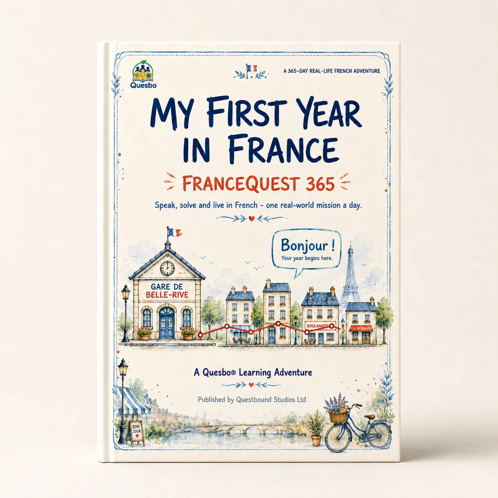 My First Year in France: FranceQuest 365 – A 365-Day Real-Life French Adventure  (Paperback) Quesbo