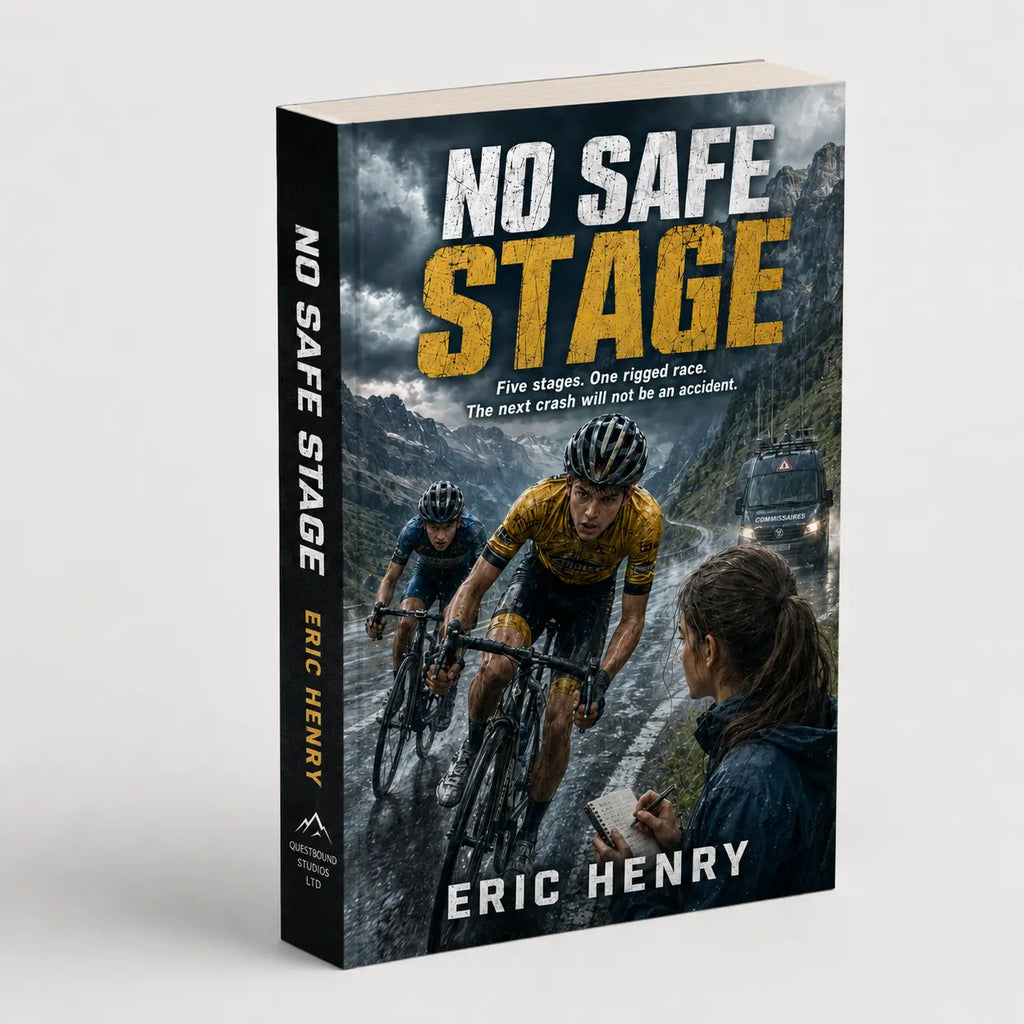 No Safe Stage – A Cycling Action Thriller for Ages 10–15 Quesbo