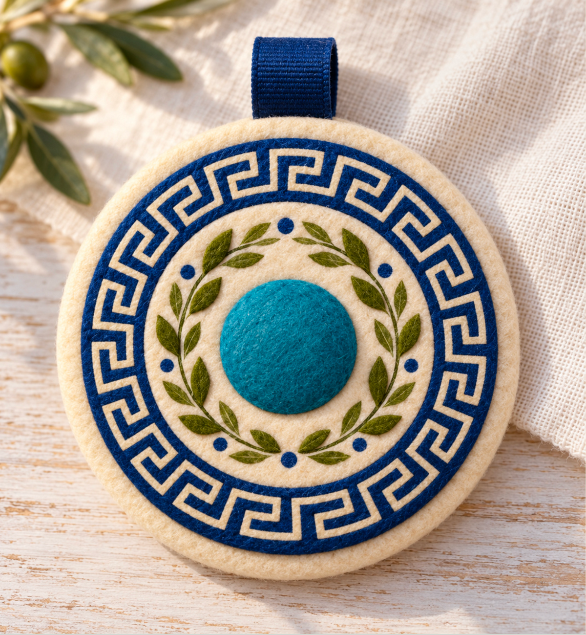 Greek Aegean Laurel Medallion Craft Guide - Kids's Free Activity Download