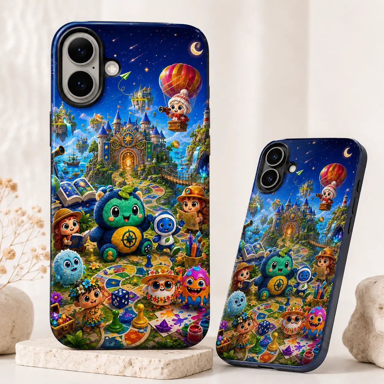 Quesbo® World iPhone 16 Tough Case in Gloss Quesbo