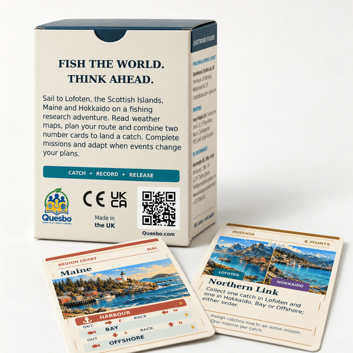 Across the Tides – Family Fishing Strategy Card Game | Ages 10+ - Quesbo