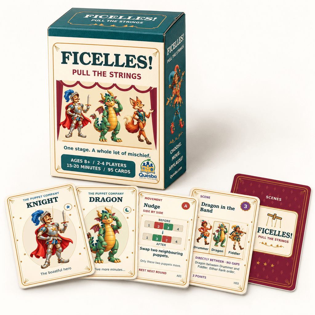 FICELLES! — Pull the Strings | Family Strategy Card Game - Quesbo
