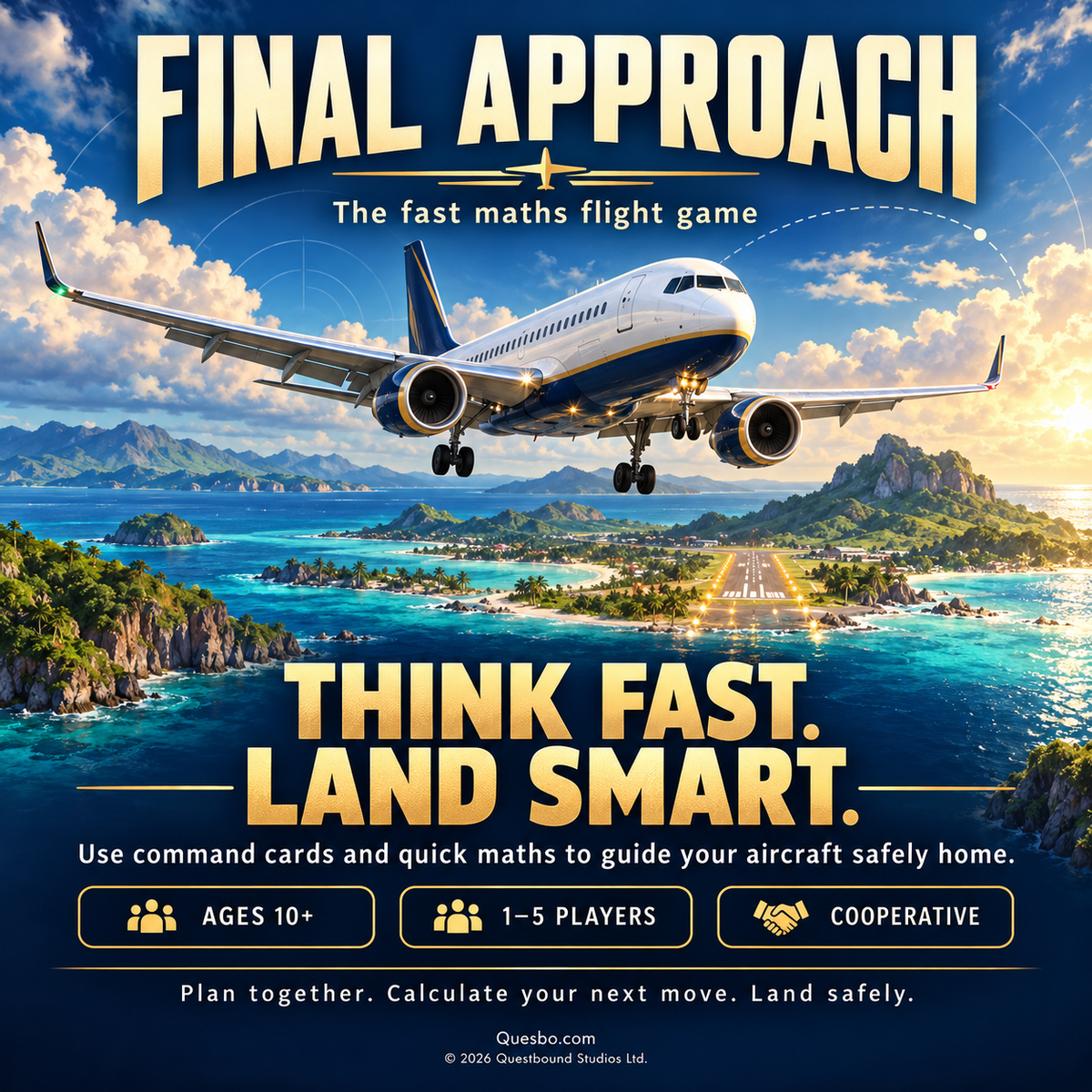 Final Approach™ – The Fast Maths Flight Game | Ages 10+ - Quesbo
