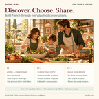 How French Food Explorer works: listen and understand, choose your reply and build confidence, with a free first-situation demo and three learner profiles.