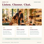 Quesbo Play French Shopping Quest — Browse, Choose & Chat: listen, choose a reply and build shopping confidence across three learning levels