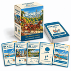 HOPABOUT New York box and deck with harbour, Times Square, Central Park, Circle and Statue of Liberty cards.
