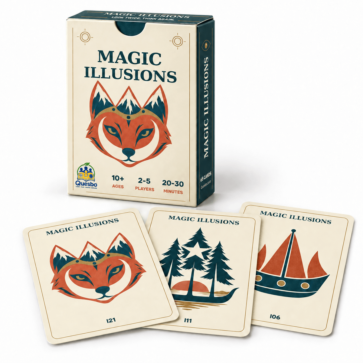 Magic Illusions – Optical Illusion Family Card Game | Ages 10+ - Quesbo