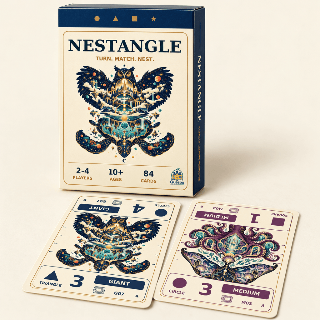 NESTANGLE – Family Logic & Strategy Card Game | Ages 10+ - Quesbo