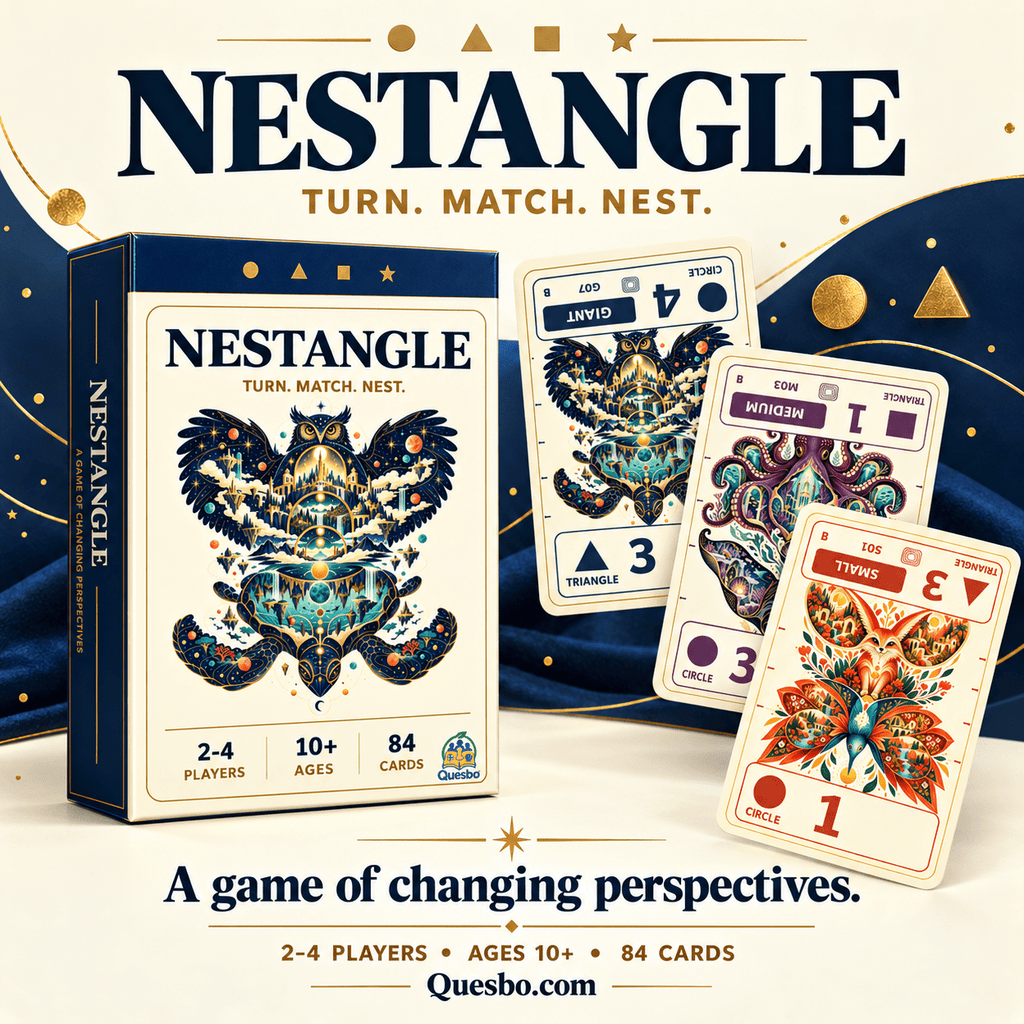 NESTANGLE – Family Logic & Strategy Card Game | Ages 10+ - Quesbo