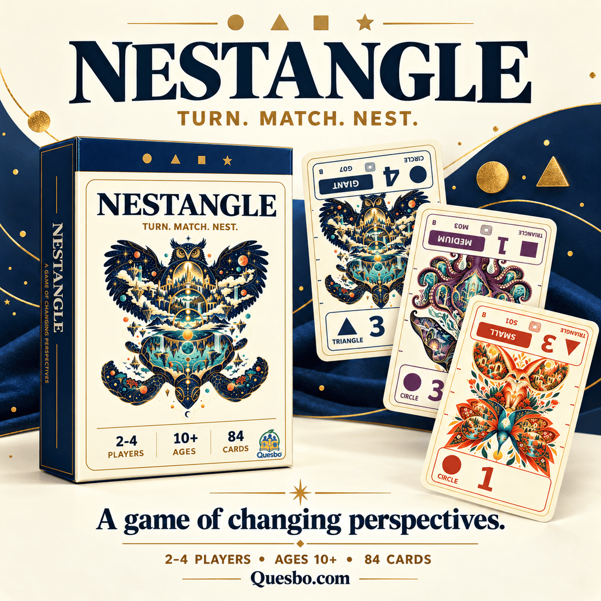 NESTANGLE – Family Logic & Strategy Card Game | Ages 10+ - Quesbo