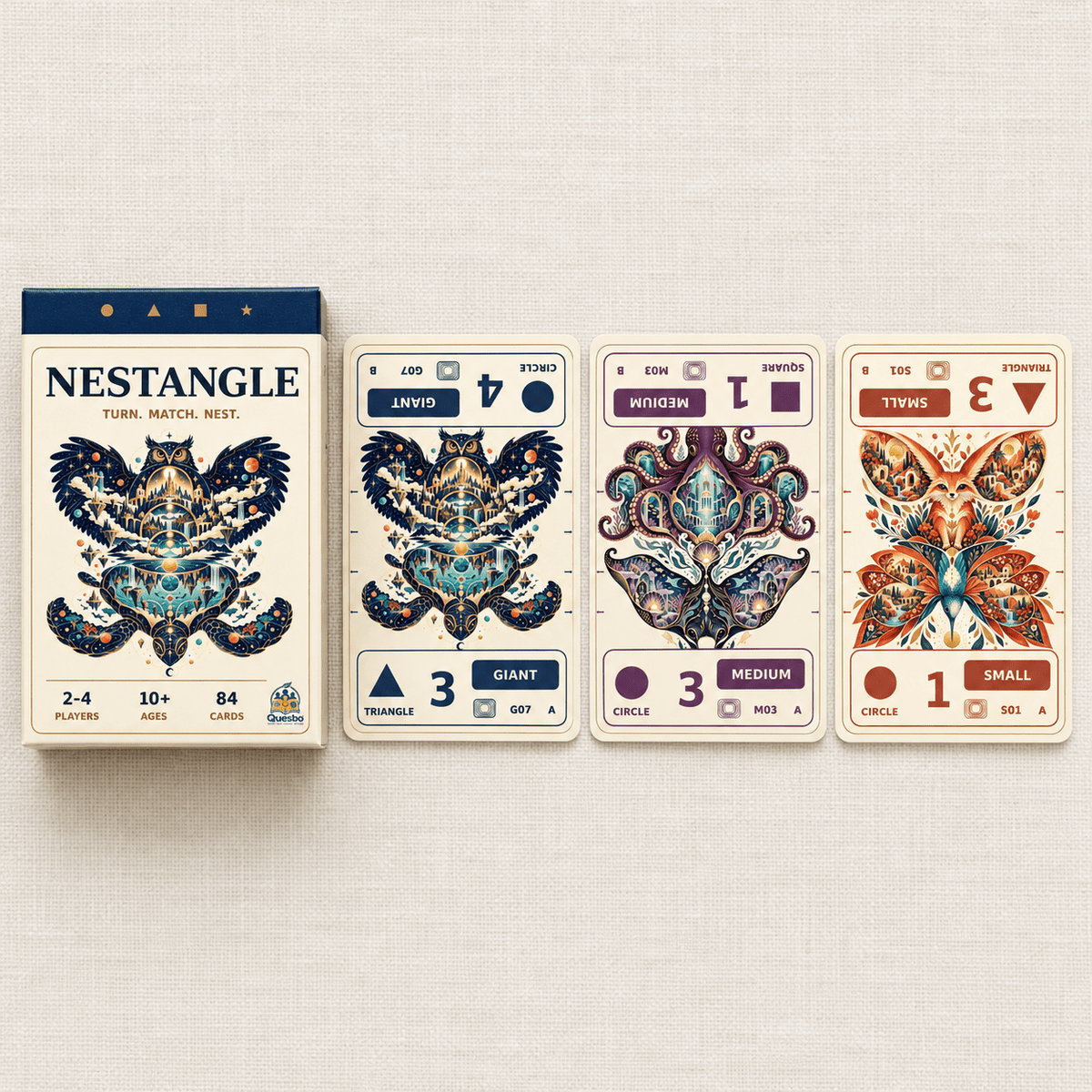 NESTANGLE – Family Logic & Strategy Card Game | Ages 10+ - Quesbo