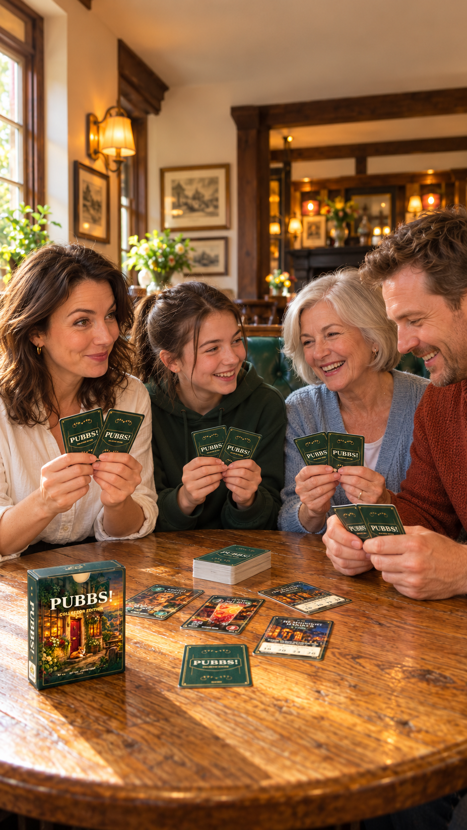 PUBBS!™ Collector Edition – Family Bluffing Card Game - Quesbo