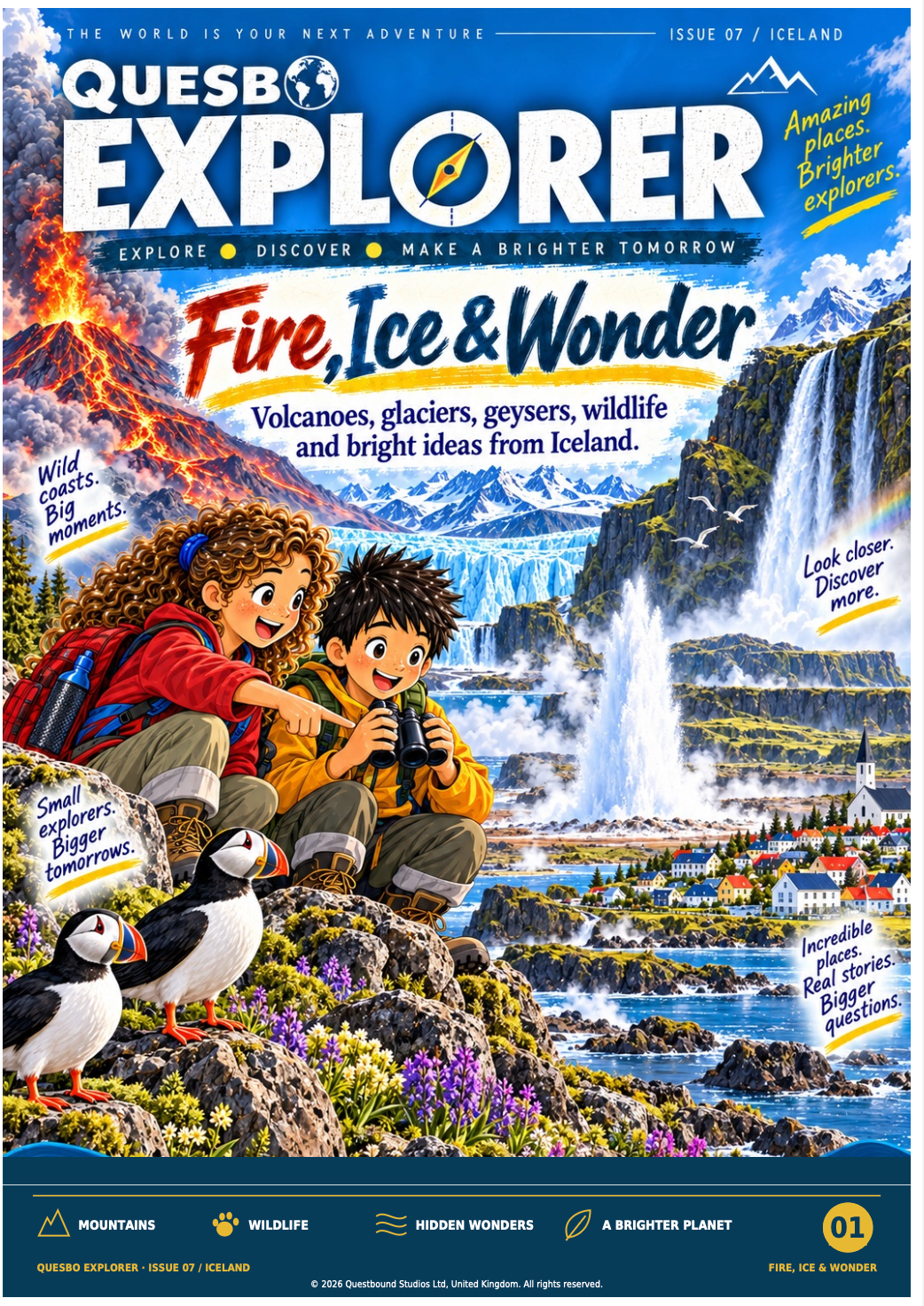 Quesbo Explorer Magazine – Volume 7: Iceland | Fire, Ice & Wonder - Quesbo