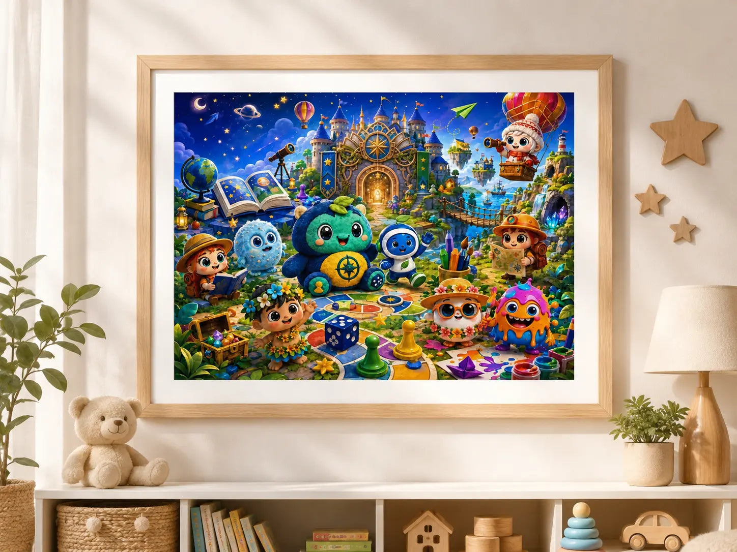 Quesbo® Magical Learning Adventure Wall Art — Unframed Print Quesbo