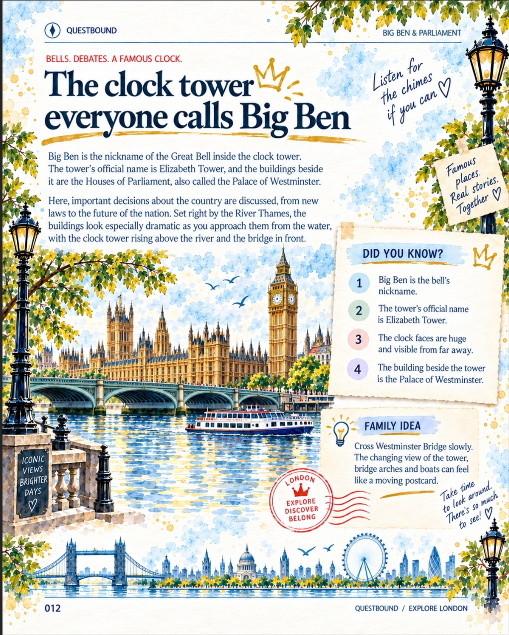 Questbound Explore London – A Family Adventure Guide for Curious Kids Ages 8+ - Quesbo