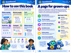 Questbound Fast Maths Adventure pages explaining the book's activities, symbols and guidance for grown-ups.