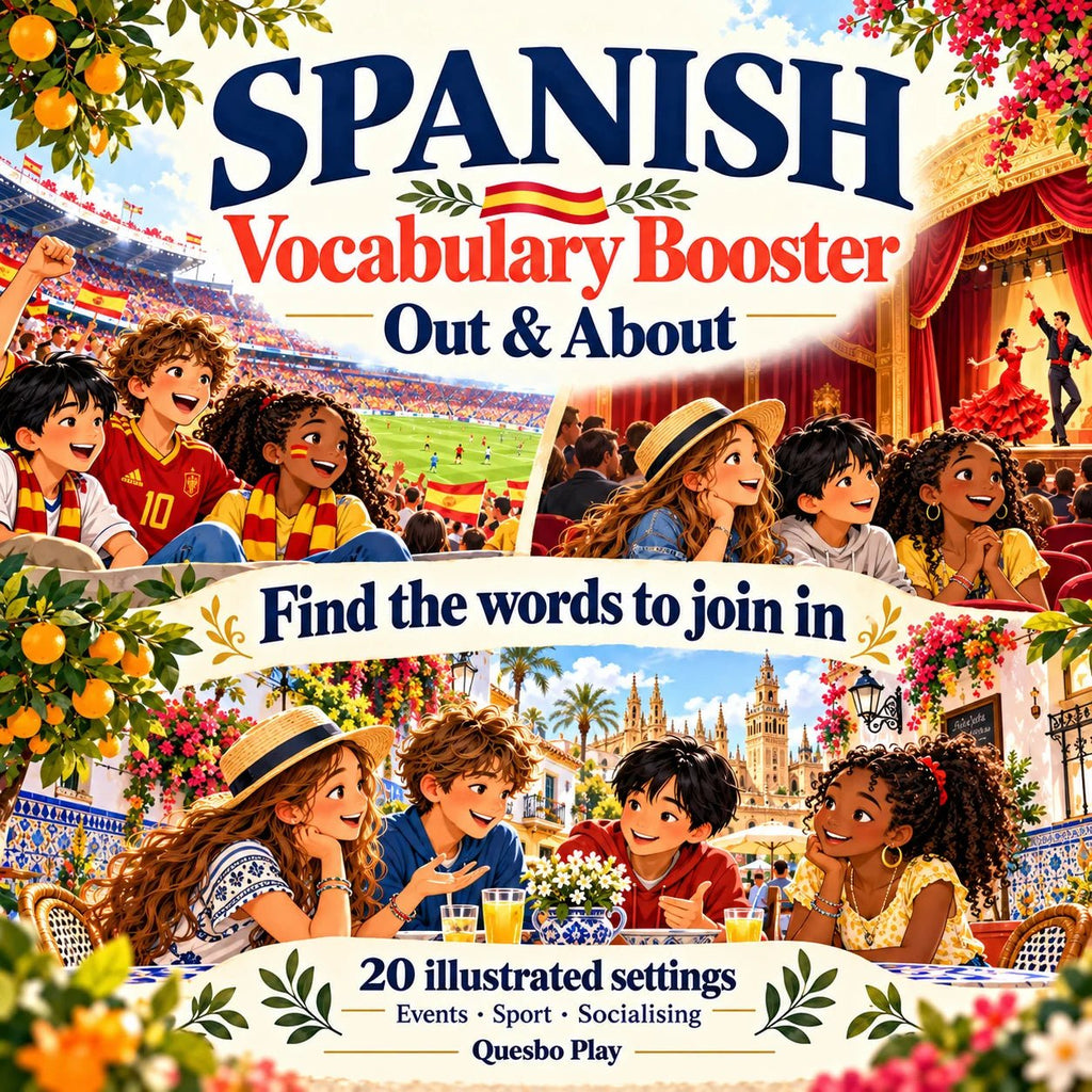 Spanish Vocabulary Booster — Out & About: events, sport and socialising.