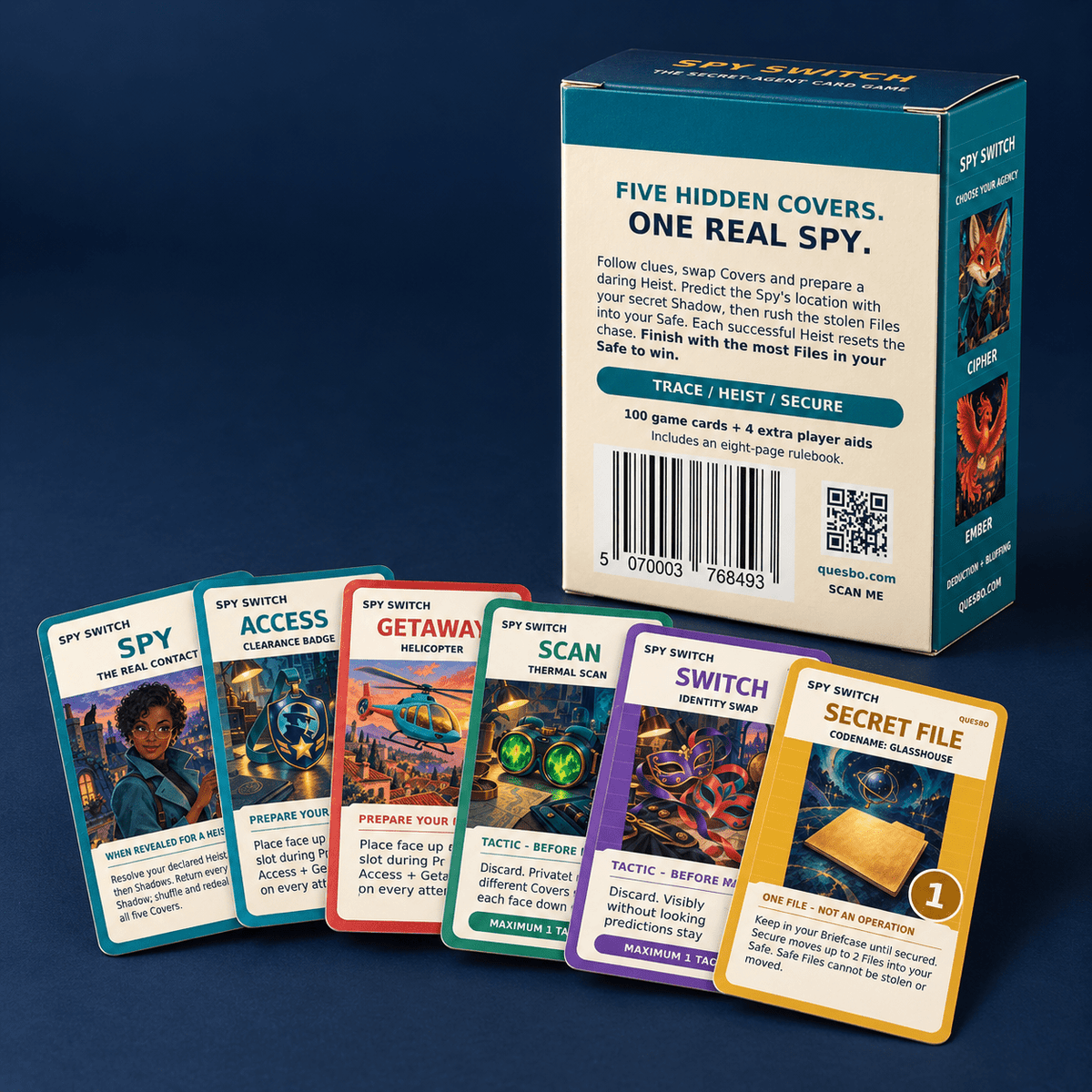 Spy Switch – Card Spy Strategy Game | Ages 10+ - Quesbo