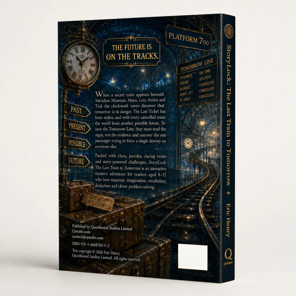 StoryLock Volume 2 - The Last Train to Tomorrow (Paperback). Reading Age 8-12 Quesbo