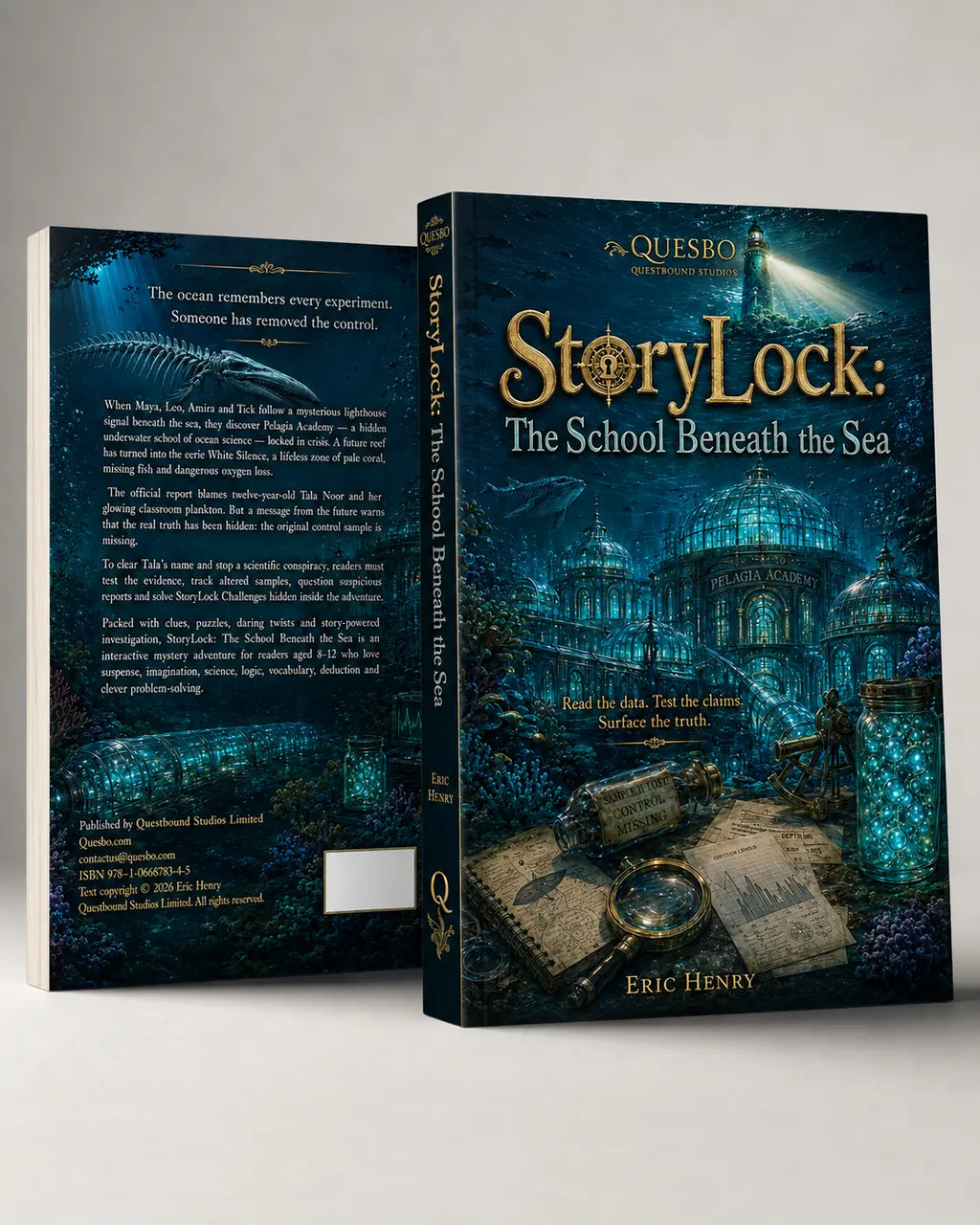StoryLock Volume 3 - The School Beneath the Sea (Paperback, Reading Age 8-12) Quesbo