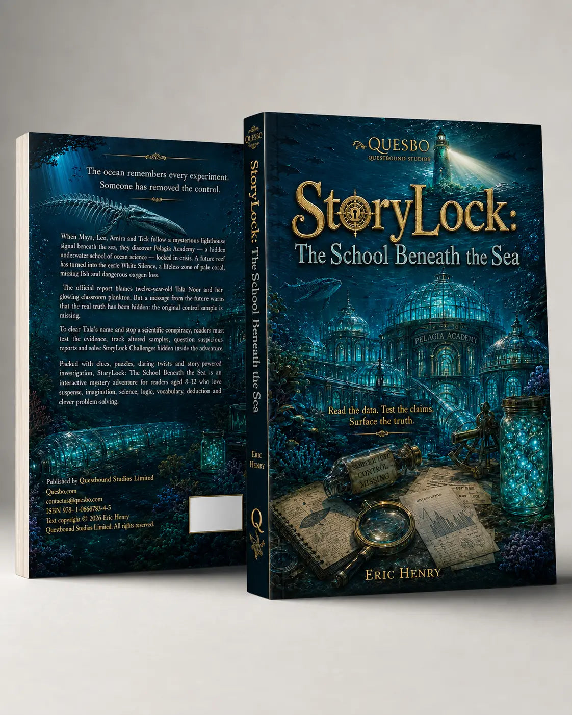 StoryLock Volume 3 - The School Beneath the Sea (Paperback, Reading Age 8-12) Quesbo