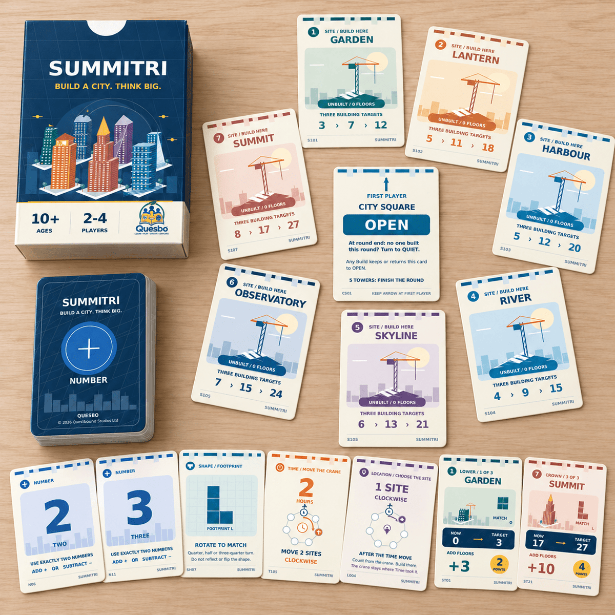 SUMMITRI – Family Strategy & Maths Card Game | Ages 10+ - Quesbo