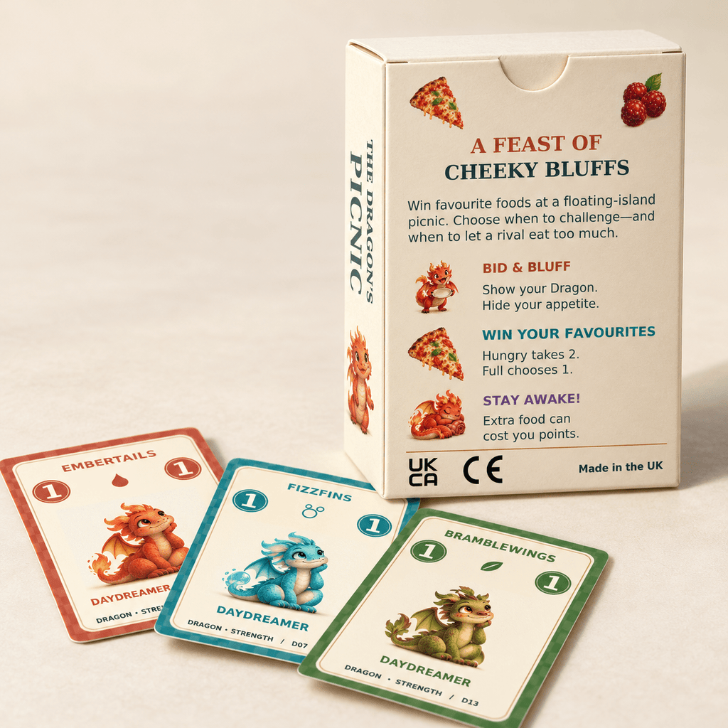 The Dragon’s Picnic | Family Card Game Ages 8+ - Quesbo