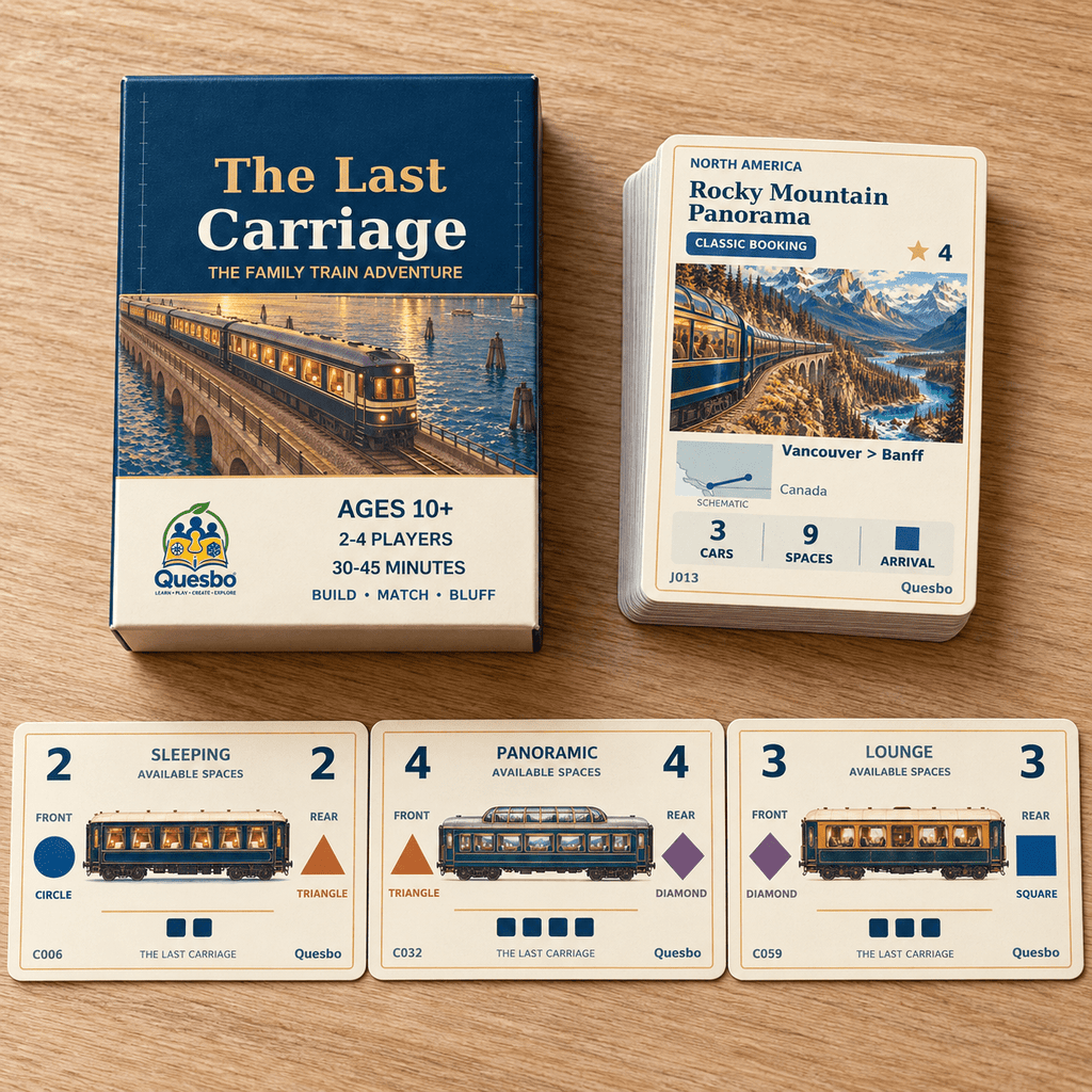 The Last Carriage – Family Train Strategy Card Game | Ages 10+ - Quesbo