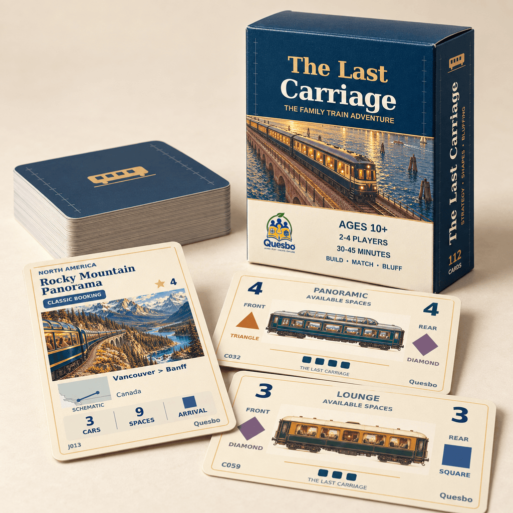 The Last Carriage – Family Train Strategy Card Game | Ages 10+ - Quesbo