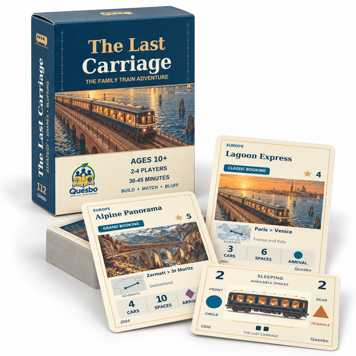 The Last Carriage – Family Train Strategy Card Game | Ages 10+ - Quesbo