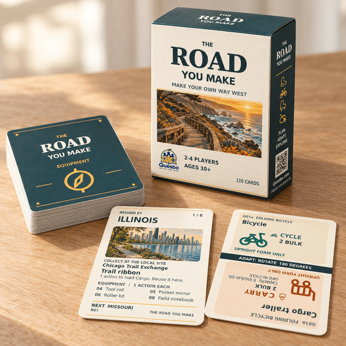 The Road You Make – Strategic Cross-America Adventure Card Game | Ages 10+ - Quesbo