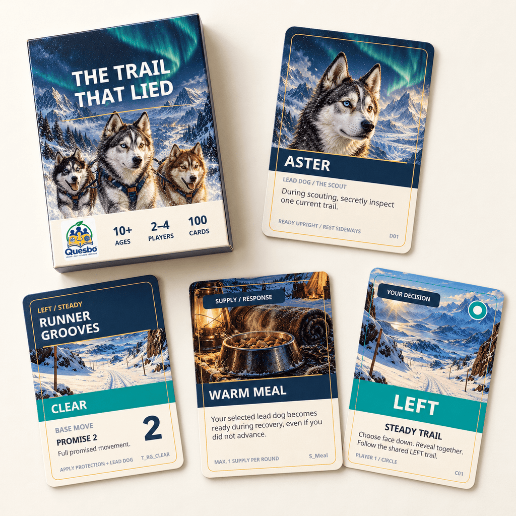 The Trail That Lied - Strategy Card Game | Ages 10+ - Quesbo