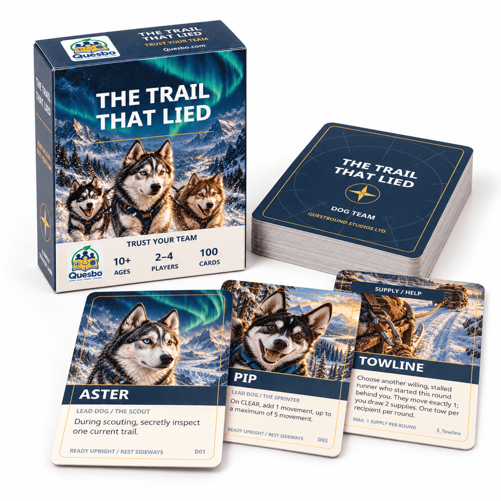 The Trail That Lied - Strategy Card Game | Ages 10+ - Quesbo
