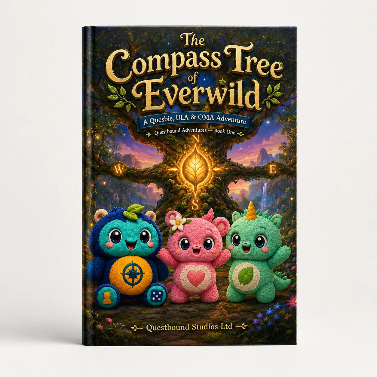 Quesbie Adventures Vol 1: The Compass Tree of Everwild  (Paperback; Reading Age 8-10) Quesbo