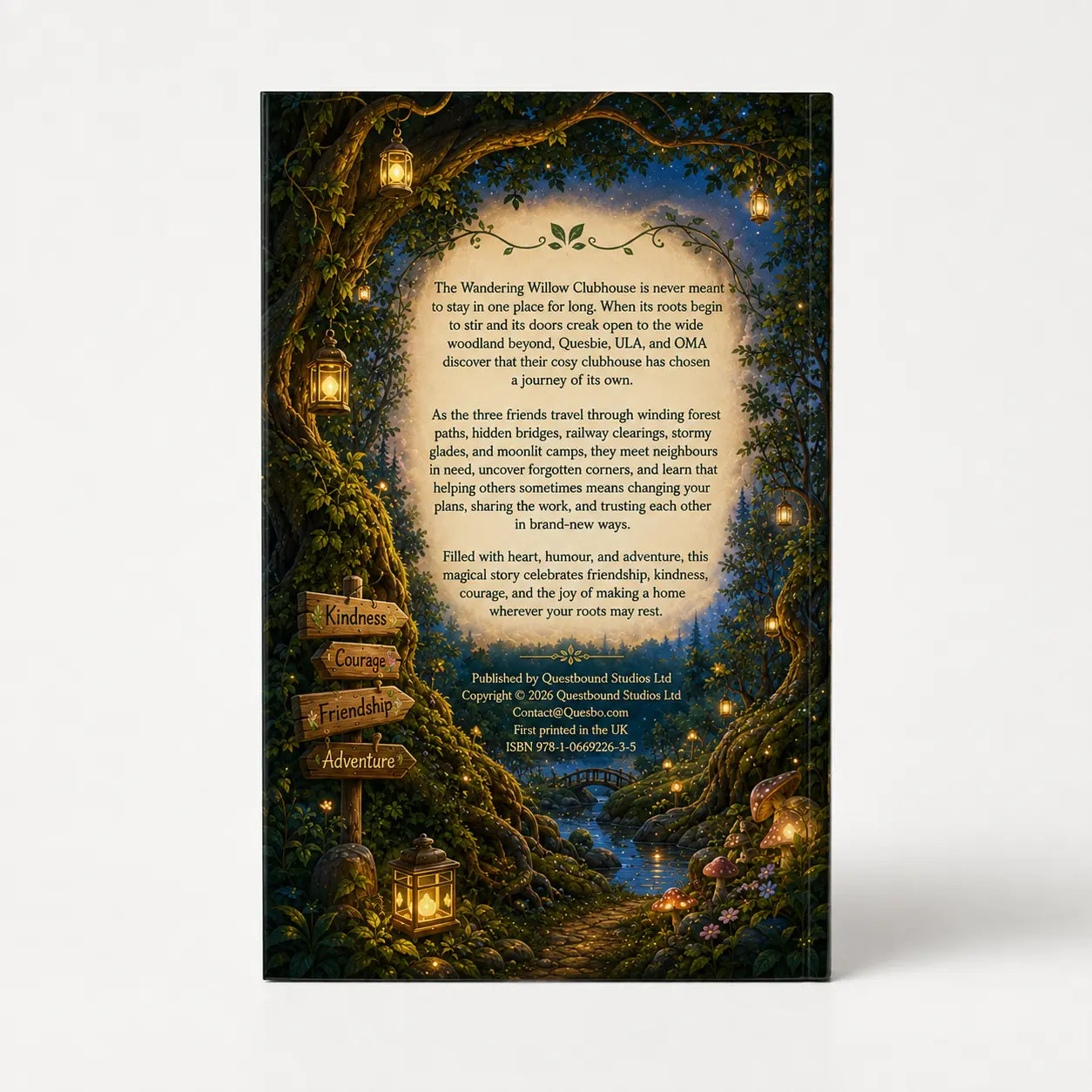 Quesbie Adventures Vol 2: The Wandering Willow Clubhouse (Paperback; Reading Age 8-10) Quesbo