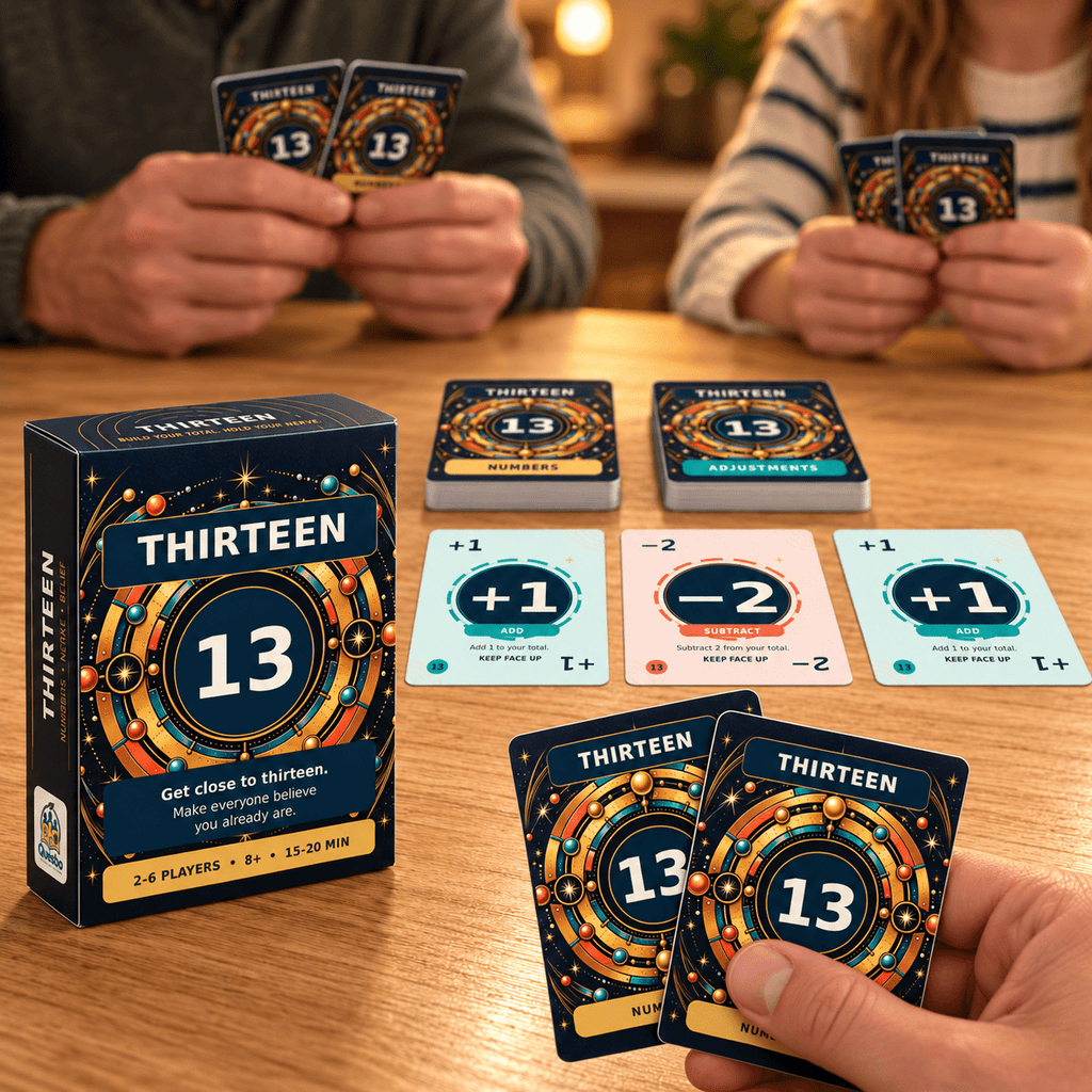THIRTEEN – Family Strategy & Bluffing Card Game | Ages 8+ - Quesbo