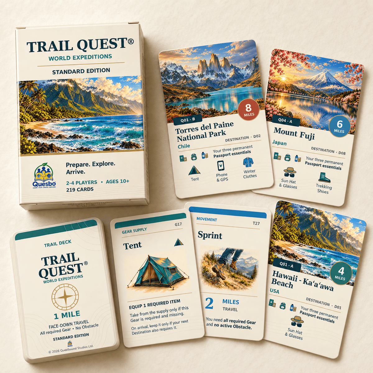 Trail Quest®: World Expeditions – Standard Edition | Ages 10+ - Quesbo