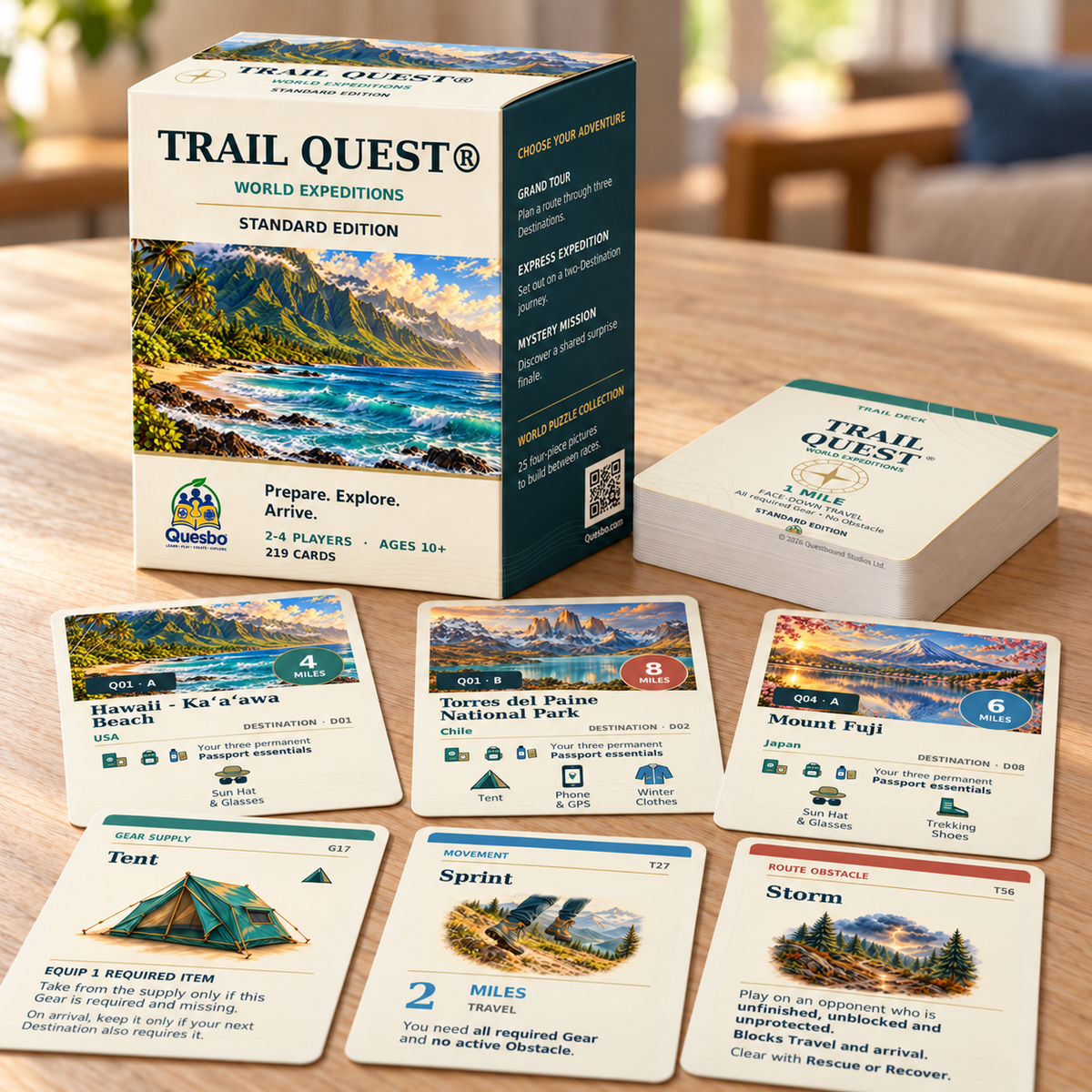 Trail Quest®: World Expeditions – Standard Edition | Ages 10+ - Quesbo