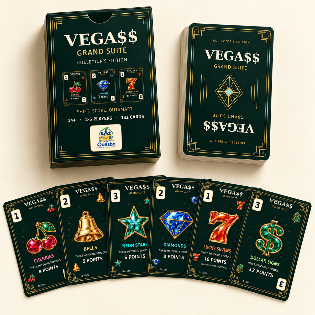 VEGA$$ Grand Suite — Collector’s Edition Strategy Card Game - Quesbo