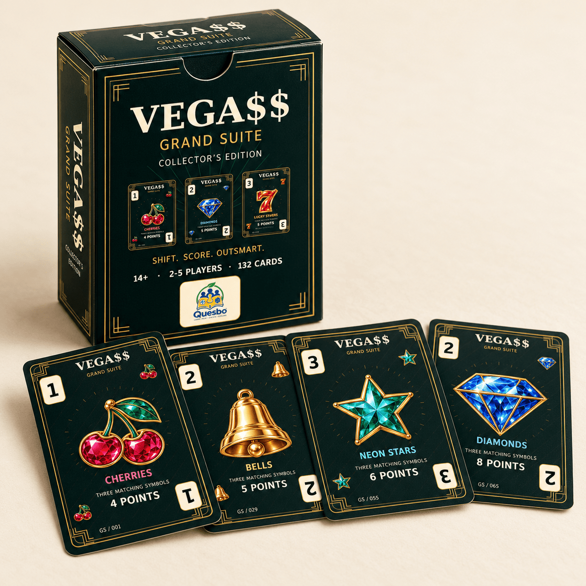 VEGA$$ Grand Suite — Collector’s Edition Strategy Card Game - Quesbo