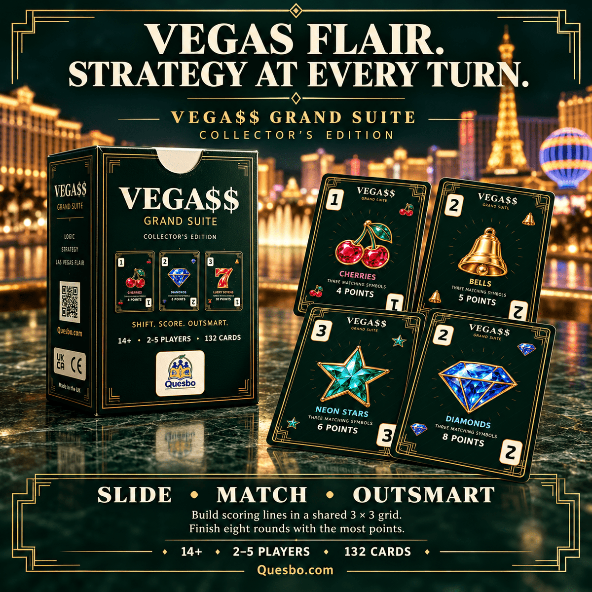 VEGA$$ Grand Suite — Collector’s Edition Strategy Card Game - Quesbo