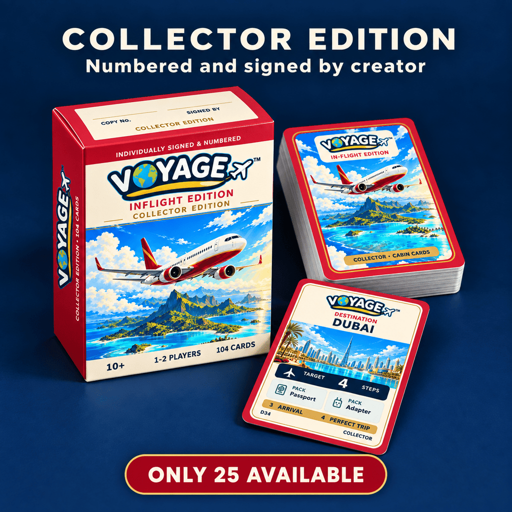 VOYAGE™ Inflight Edition – Collector Edition | Signed & Numbered | Limited to 25 - Quesbo