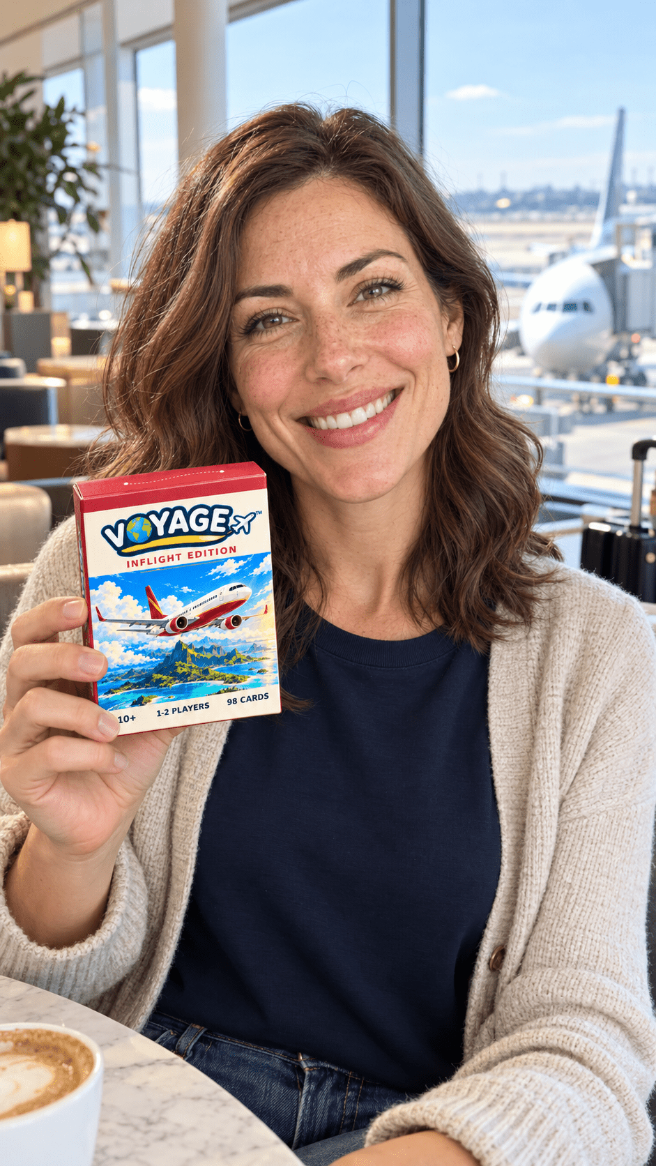 VOYAGE™ Inflight Edition – Travel Card Game for 1–2 Players | Ages 10+ - Quesbo