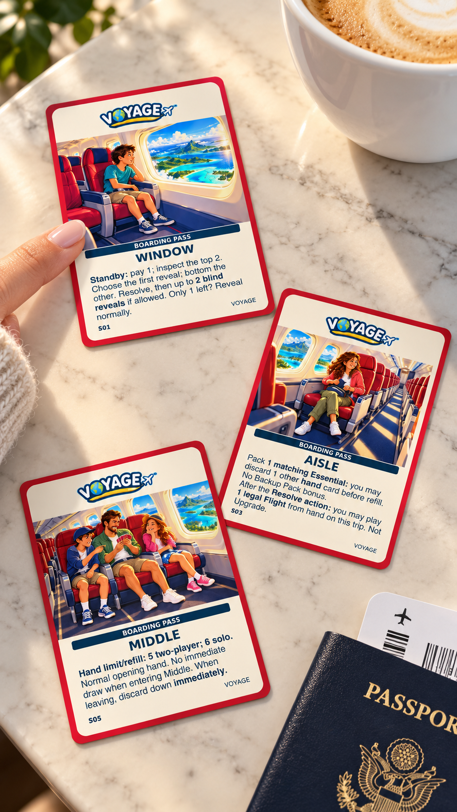 VOYAGE™ Inflight Edition – Travel Card Game for 1–2 Players | Ages 10+ - Quesbo